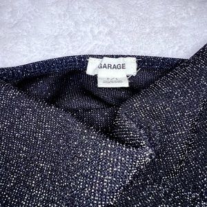 Garage black shimmer top !